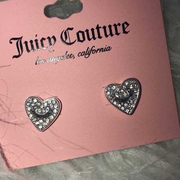 Juicy Couture Crystal heart earrings - Picture 2 of 5